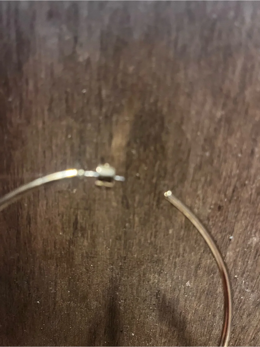 Coach Gold Hoop Earrings with Crystal COACH Lettering - Picture 5 of 5